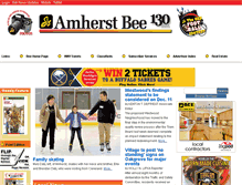 Tablet Screenshot of amherstbee.com